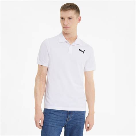 Поло Essentials Pique Mens Polo Shirt Колір Білий Puma White Cat Puma Арт 58667452