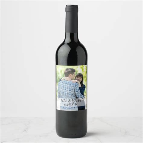 Personalized Wedding Wine Bottle Labels | Zazzle