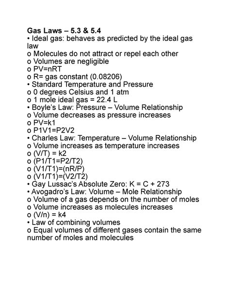 Gas Laws General Chemistry Gas Laws Ideal Gas Behaves