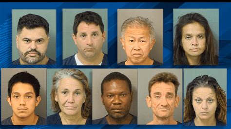 West Palm Beach Police Arrest Ten People In Undercover Prostitution Sting