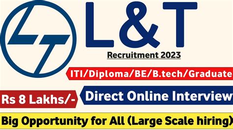 L T Recruitment Fresher L And T Recruitment L T Jobs