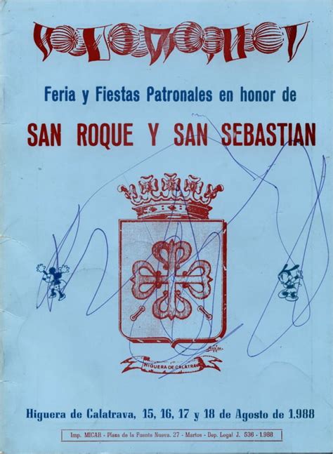 LIBRO DE FERIA Y FIESTAS HIGUERA DE CALATRAVA 1988 PDF