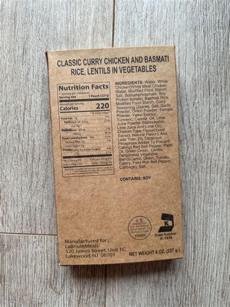 KOSHER MRE Meals US Army Racja żywnościowa 04 2027 Drawsko Pomorskie