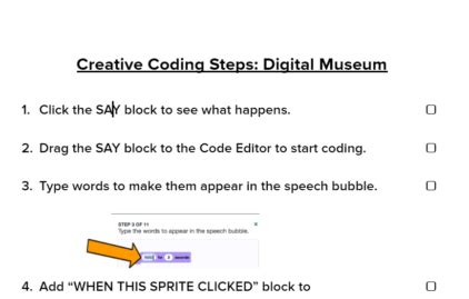 Creative Coding Steps Digital Museum Brainpop Educators