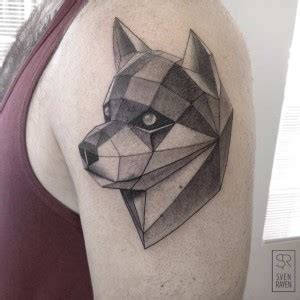 Amazing Geometric Dotwork Wolf Tattoos Tattooblend