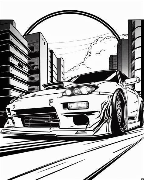 Jdm Cars Coloring Pages Coloring Nation