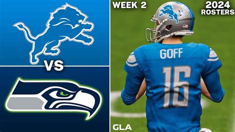 Seahawks Vs Lions Simulation Week Madden Rosters Ps Youtube