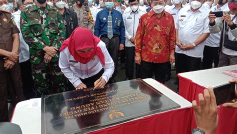 Wali Kota Eva Dwiana Resmikan Flyover Sultan Agung Lidik Id