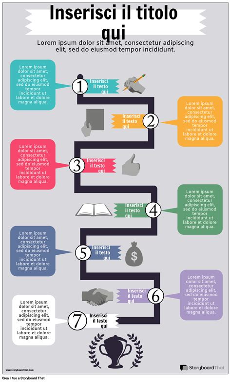 Infografica Del Diagramma Di Flusso Storyboard