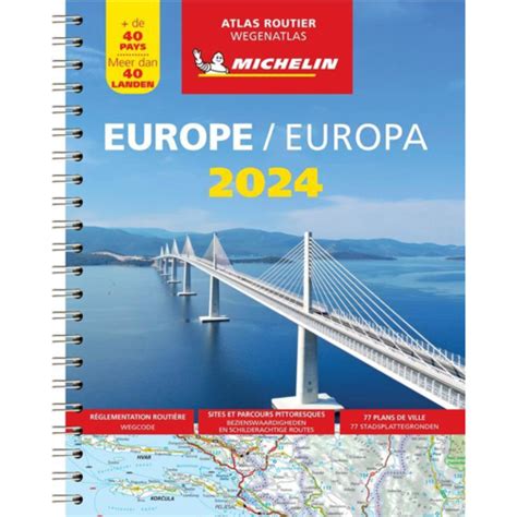 ATLAS EUROPE EUROPE 2024 ATLAS ROUTIER ET TOURISTIQUE A4 SPIRALE