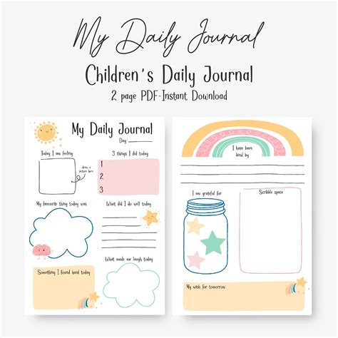 Digital Journal Examples For Kids