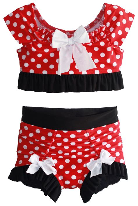 Crop Top Bikini In Minnie Size 12 18 Months Size 12 Etsy