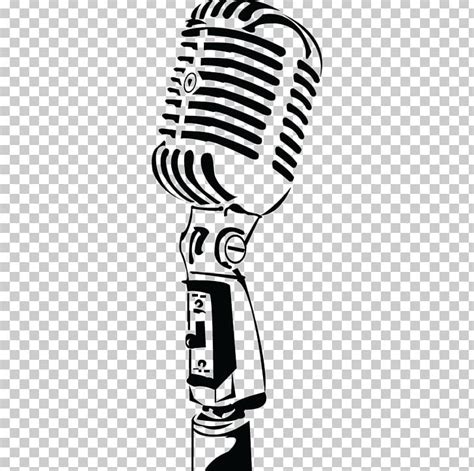 Vintage Microphone Art Png