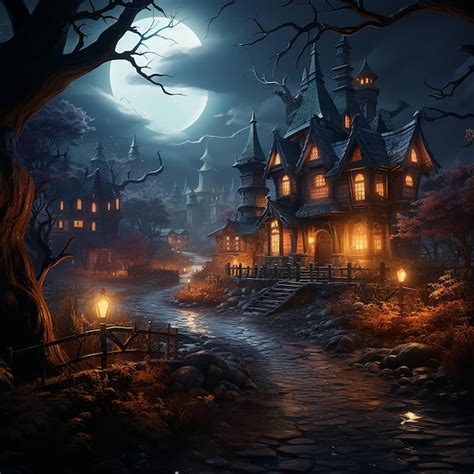 Premium Photo Halloween Spooky Night