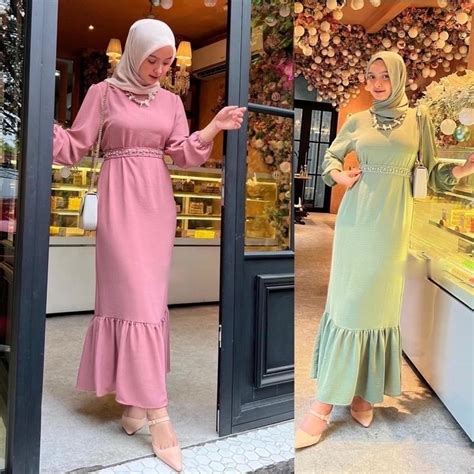 Jual Aurora Maxi Dress Dress Mermaid Dress Duyung Maxi Dress