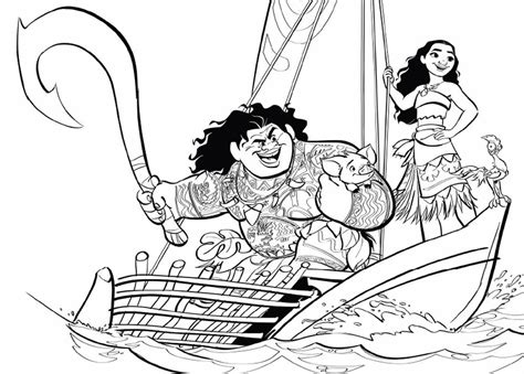 Desenhos De Moana Para Pintar E Colorir Como Fazer Em Casa