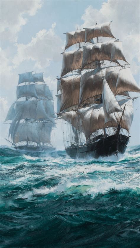 Download wallpaper painting, drawing, Ship, naval art, section painting ...