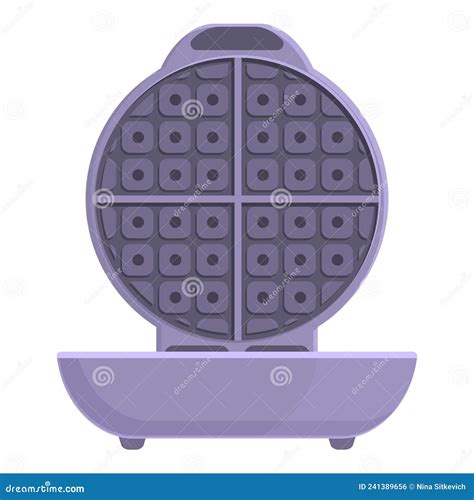 Dessert Waffle Maker Icon Cartoon Vector Machine Cooker Stock Vector