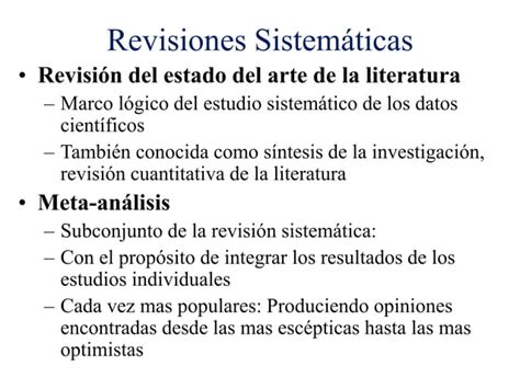 Revisiones Sistematicas Y Meta Analisis PPT