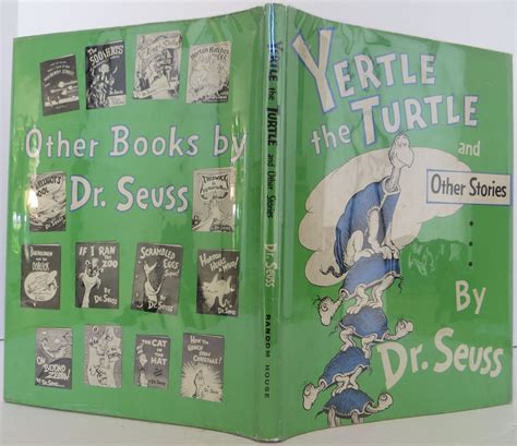 Yertle The Turtle And Other Stories By Dr Seuss Near Fine Hardcover