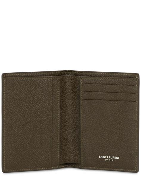 Saint Laurent Tiny Cassandre Leather Wallet Saint Laurent