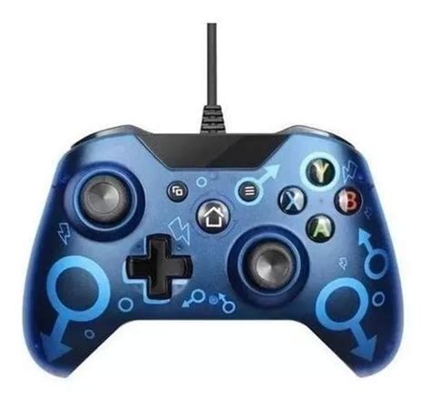 Controle Fio Chumbo Xbox One Pc N Wired Controller Azul Mercadolivre