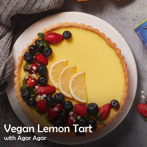 Vegan Lemon Tart With Blueberries And Strawberries