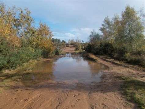 Partly Flooded Sandy Track On Thursley Peter S Cc By Sa