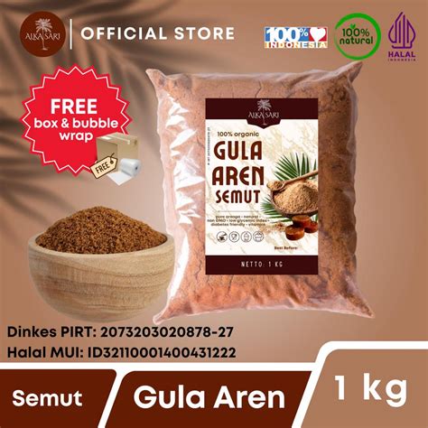 Jual Gula Aren Semut Nira Aren Bubuk Organik Alka Sari 1Kg Shopee