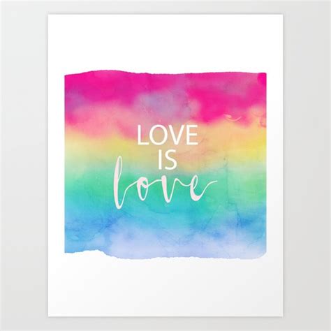 Love Is Love Art Print By Cafelab Society6