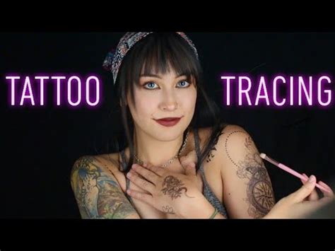 ASMR Tattoo Tracing Soft Spoken Brushing Silly Meanings