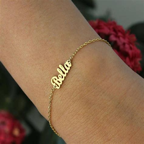 Personalized Name Bracelet Name Bracelet Inspirational Etsy