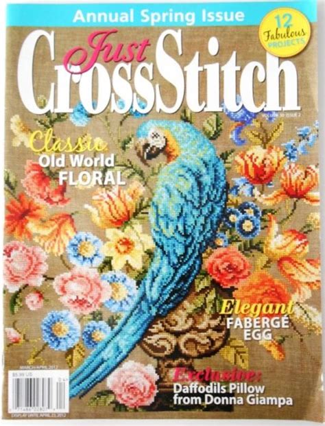 Just Cross Stitch Magazine March April 2012 Stitches From The Heart