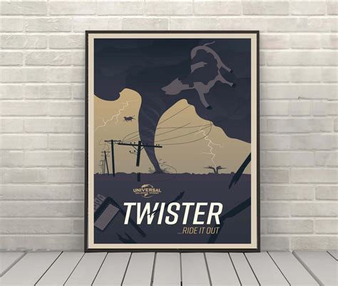 Twister Attraction Poster Universal Studios Vintage Movie Poster ...