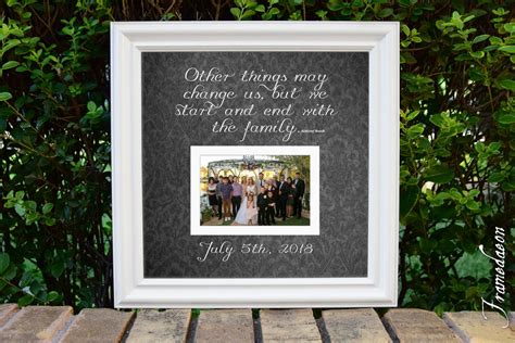 Family Picture Frame Personalized Frame Wooden Frame Square Frame Custom Quote Frame Grandparent ...