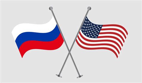 USA And Russia Flag Vector Illustration 7324154 Vector Art At Vecteezy