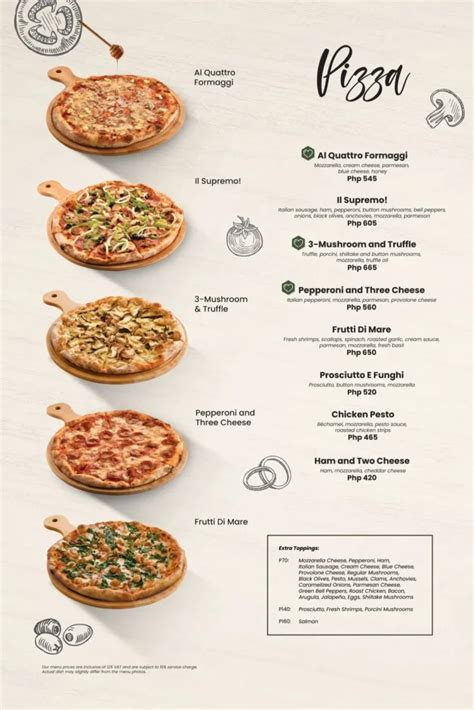 Amici Philippines Menu Prices 2024