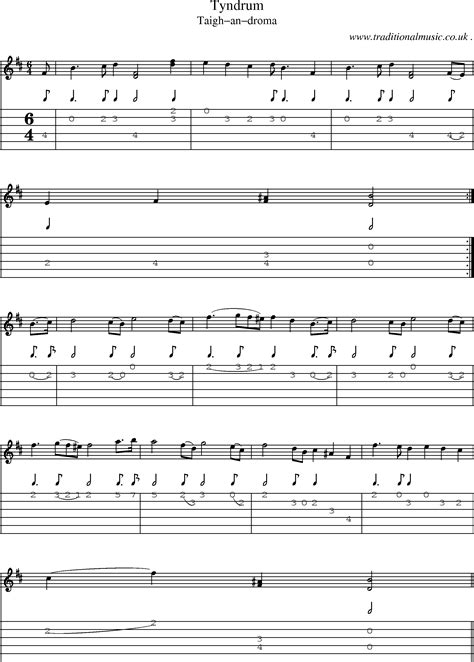 Scottish Tune Sheetmusic Midi Mp3 Guitar Chords Tabs Tyndrum