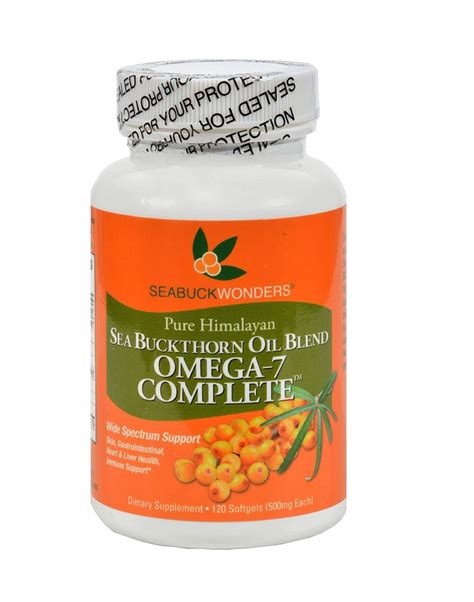 Seabuckwonders Sea Buckthorn Oil Blend Omega 7 Complete 500 Mg 120