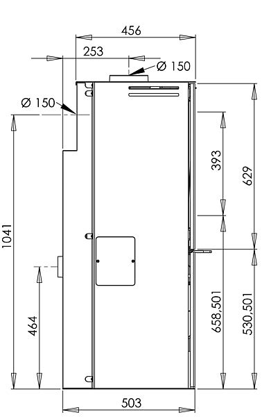 Stufa Ibrida Legna E Pellet 9 0 KW ADURO Modello H5