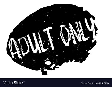 Adult Only Rubber Stamp Royalty Free Vector Image