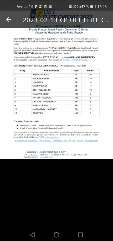 lbruneteau on Twitter RT cpiersanti Trotting Mise à jour du