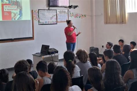 Hemocentro Promove Palestra Educativa Sobre Doa O De Sangue No Col Gio