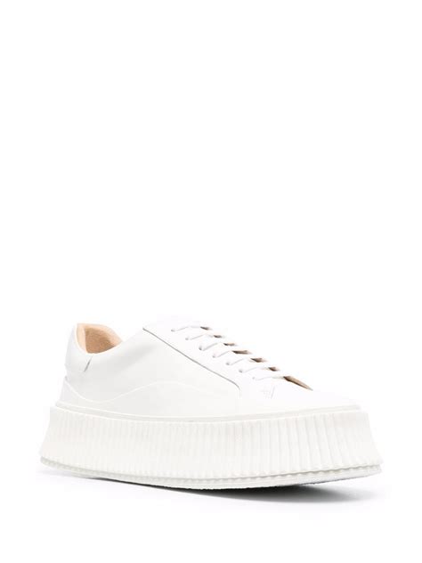 Jil Sander Low Top Lace Up Sneakers Farfetch