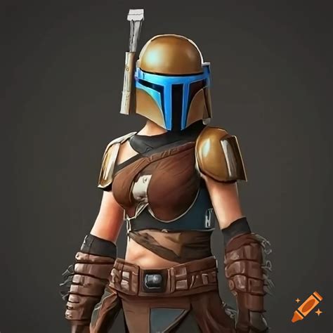 Illustration Of A Fierce Female Bounty Hunter