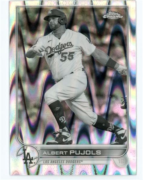 2022 Topps Chrome Sonic Black White RayWave Refractor 84 Albert