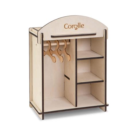 Dressing poupée Corolle petite armoire en bois pour vêtement de