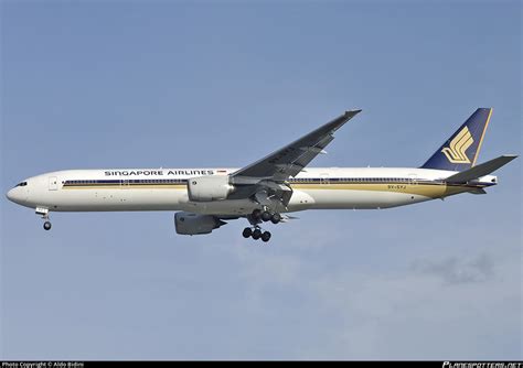 9V SYJ Singapore Airlines Boeing 777 312 Photo By Aldo Bidini ID