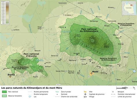 Mount Kilimanjaro Map, Google, Satellite, 3D and all Kilimanjaro route maps