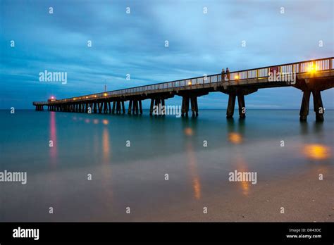 Long Exposure of Pompano Beach Fishing Pier - Pompano Beach, Florida ...